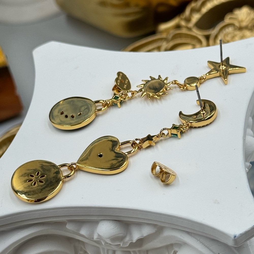 🆕 KATE SPADE 🧿 NWT Like Magic Liner Charm Earrings - Picture 8 of 16
